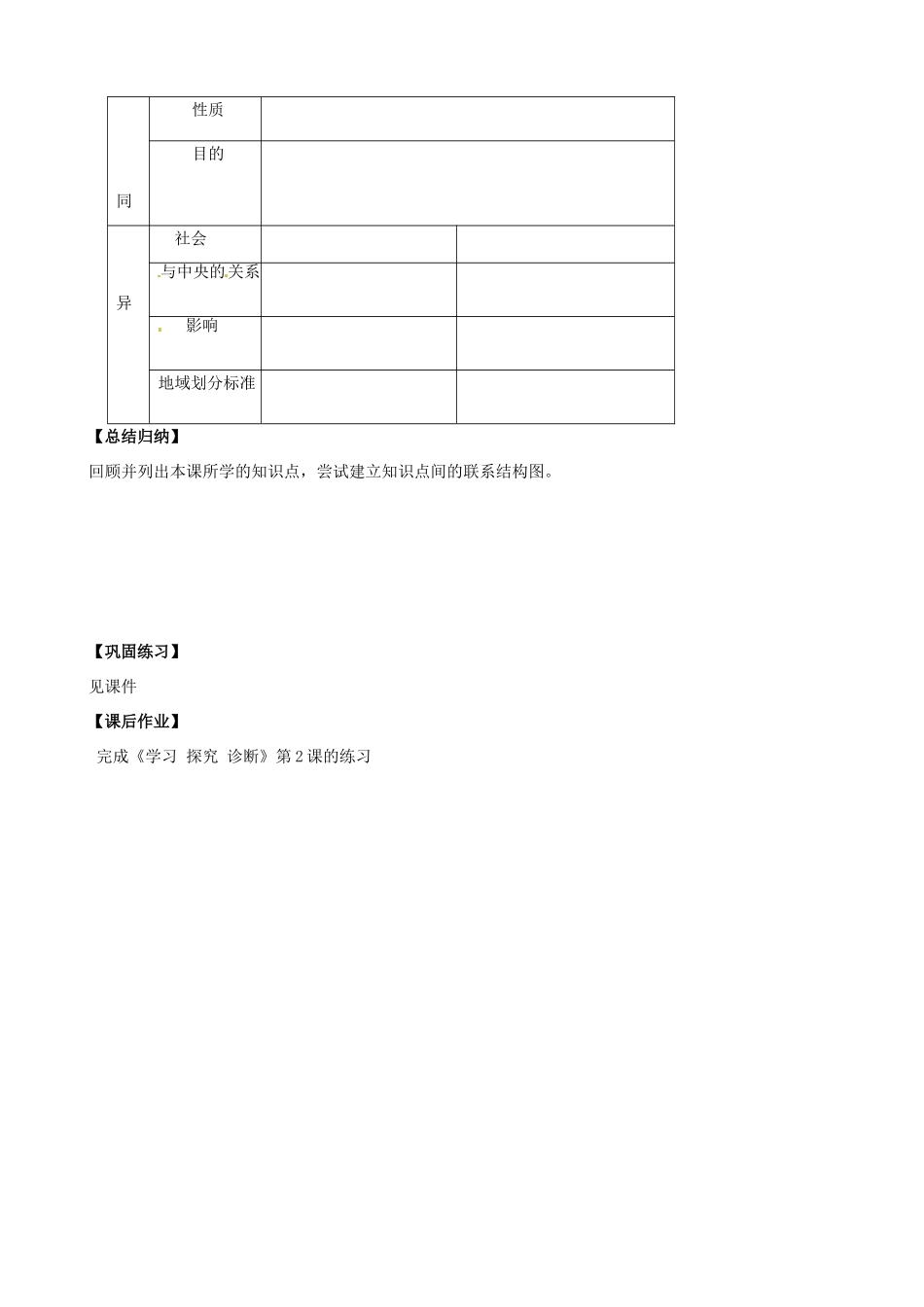 北京市第一五四中学高中政治《第2课 秦朝中央集权制度的形成》导学案 新人教版必修1_第2页