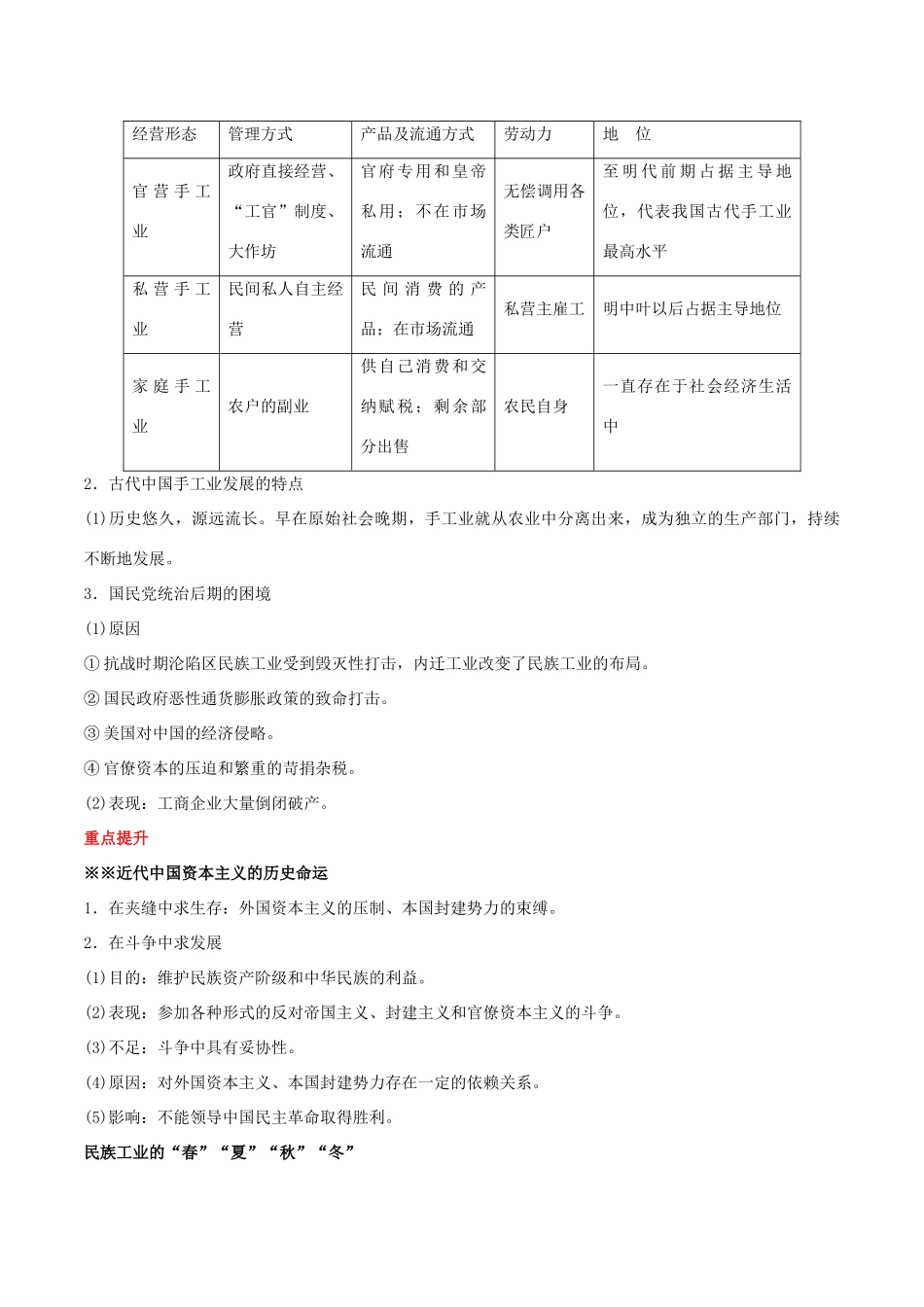 备战高考历史 时政热点聚焦 专题05 民营经济教学案-人教版高三全册历史教学案_第2页