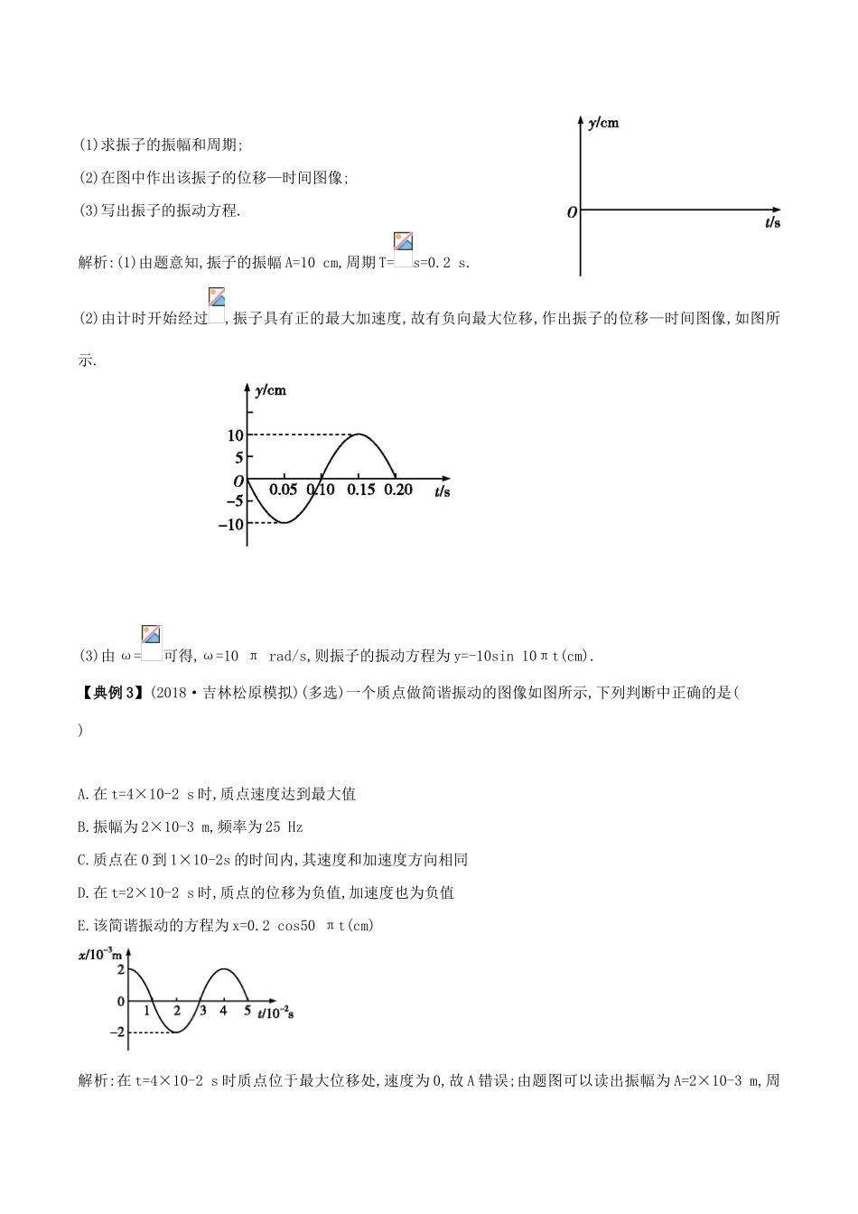 备战高考物理二轮复习 专项攻关高分秘籍 专题15 机械振动与机械波学案-人教版高三全册物理学案_第2页