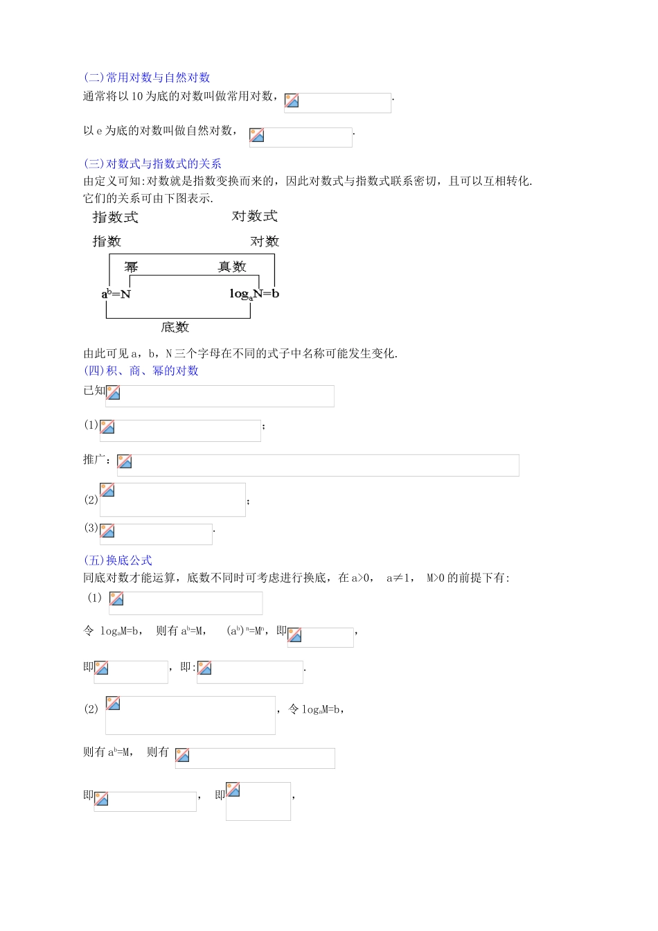 北京四中高考数学总复习 知识梳理对数与对数函数_第2页