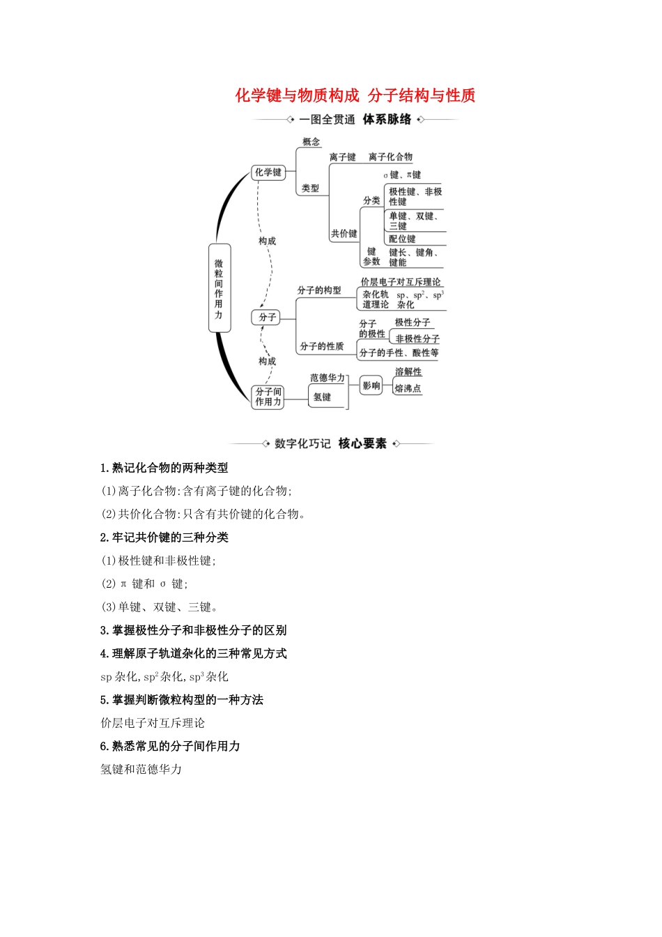 版高考化学一轮复习 第5章 3 化学键与物质构成 分子结构与性质素材（含解析）鲁科版-鲁科版高三全册化学素材_第1页
