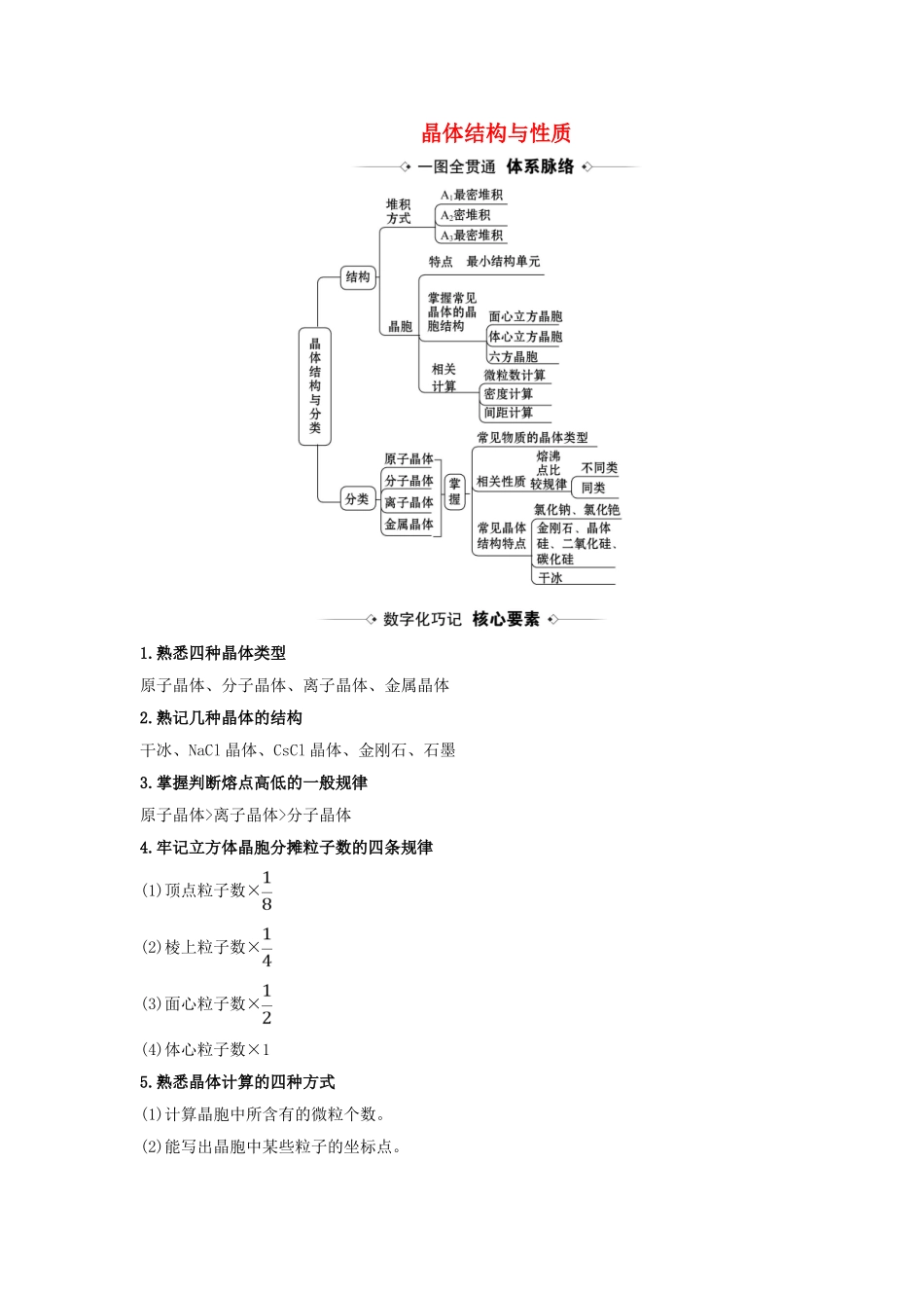 版高考化学一轮复习 第5章 4 晶体结构与性质素材（含解析）鲁科版-鲁科版高三全册化学素材_第1页