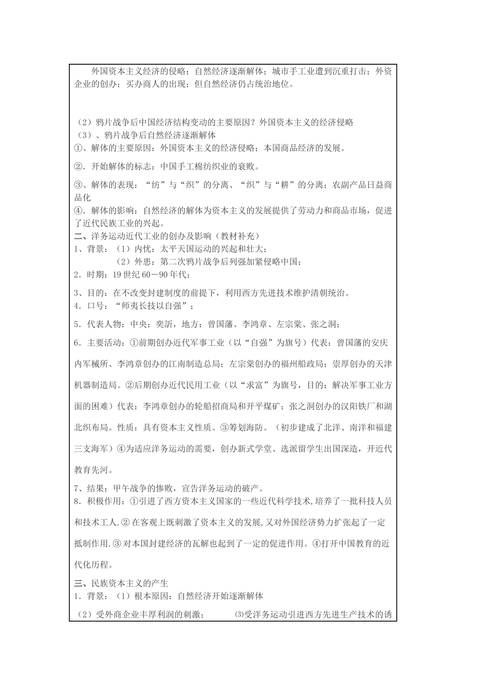 安徽省灵璧中学2014年高中历史  第9课 近代中国经济结构的变动导学案 新人教版必修2_第2页