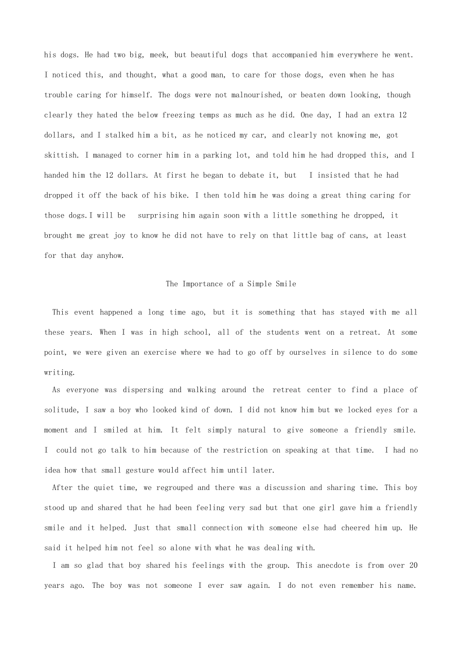 安徽省明光英普辅导中心高考英语 精美短文欣赏（10篇）备考素材_第2页