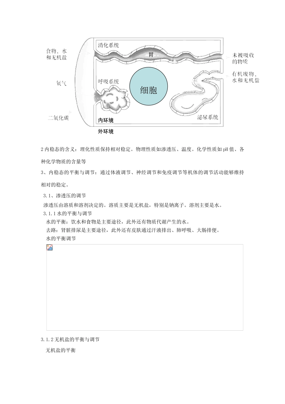 安徽省阜阳一中2014年高考生物 冲刺必备 内稳态复习教案 新人教版必修3_第2页
