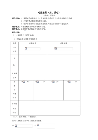 对数函数第二课时