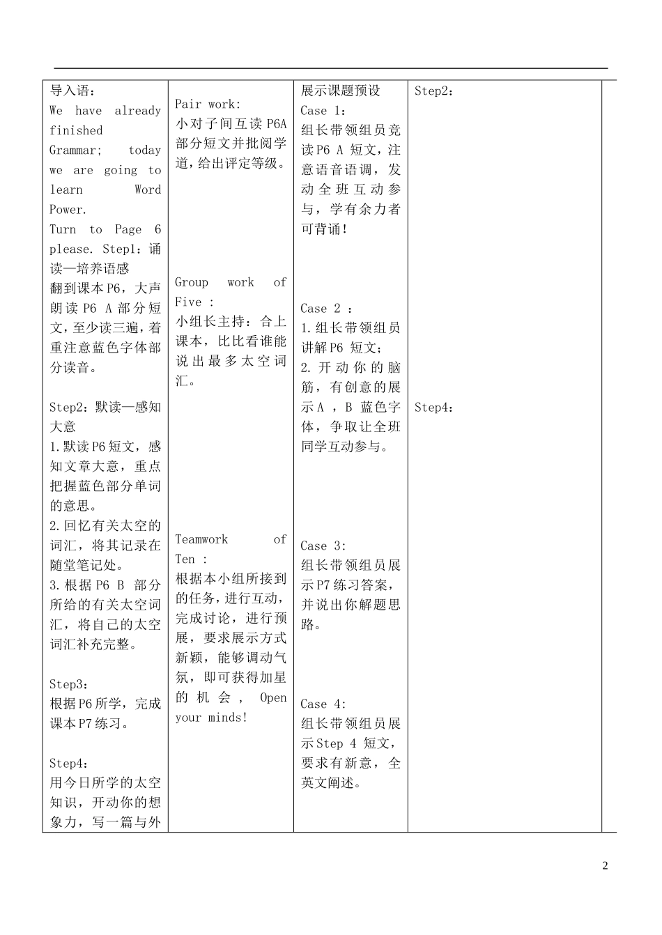 安徽省铜都双语学校2014年高中英语 Unit1 Tales of the unexplained.导学案 牛津译林版必修2_第2页