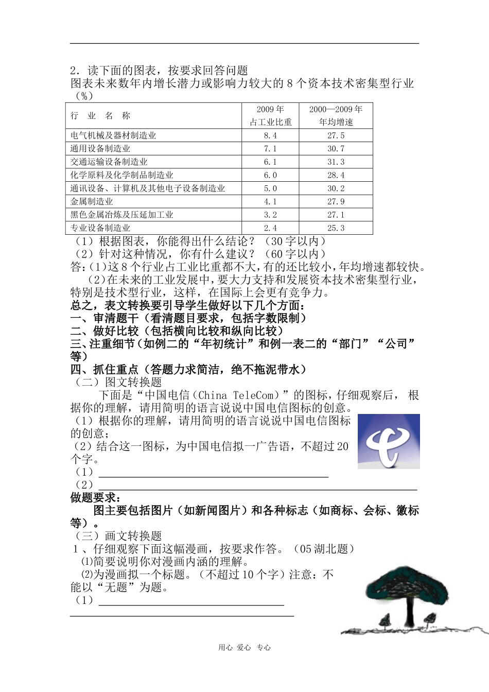 安徽省芜湖市2010届高三语文高考研讨会优秀成果展示：语用综合题之图文转换教学交流 素材_第3页