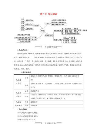 版高考语文总复习 第一部分 现代文阅读 第二章 实用类文本阅读 第二节 传记阅读素材 新人教版-新人教版高三全册语文素材