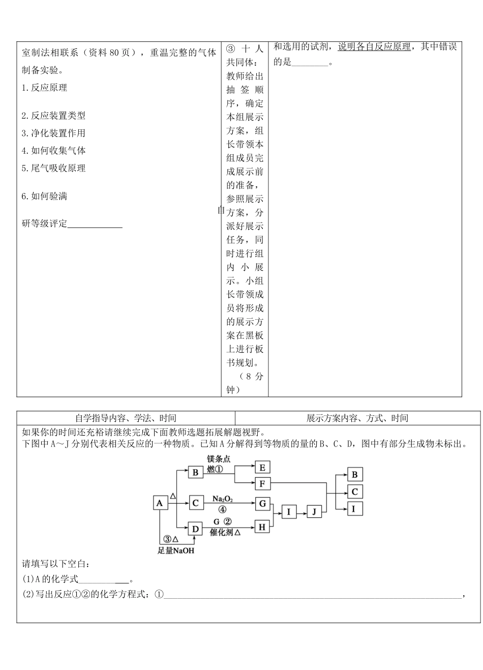 安徽省铜陵市铜都双语学校2013年高考化学一轮复习 氮学案1_第3页