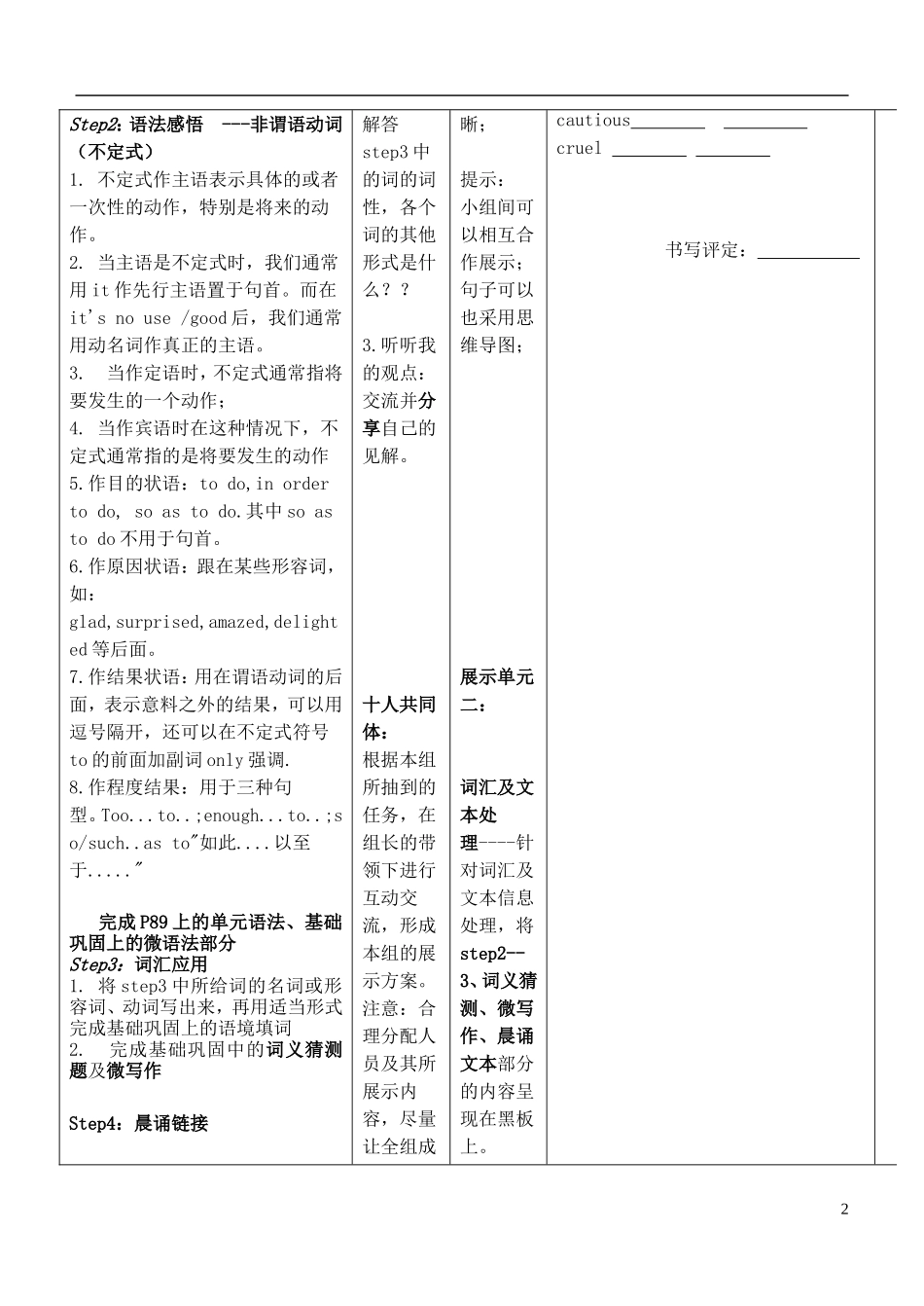 安徽省铜陵市铜都双语学校高考英语一轮复习学案47_第2页