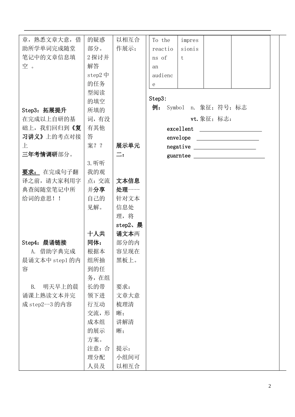 安徽省铜陵市铜都双语学校高考英语一轮复习学案58_第2页
