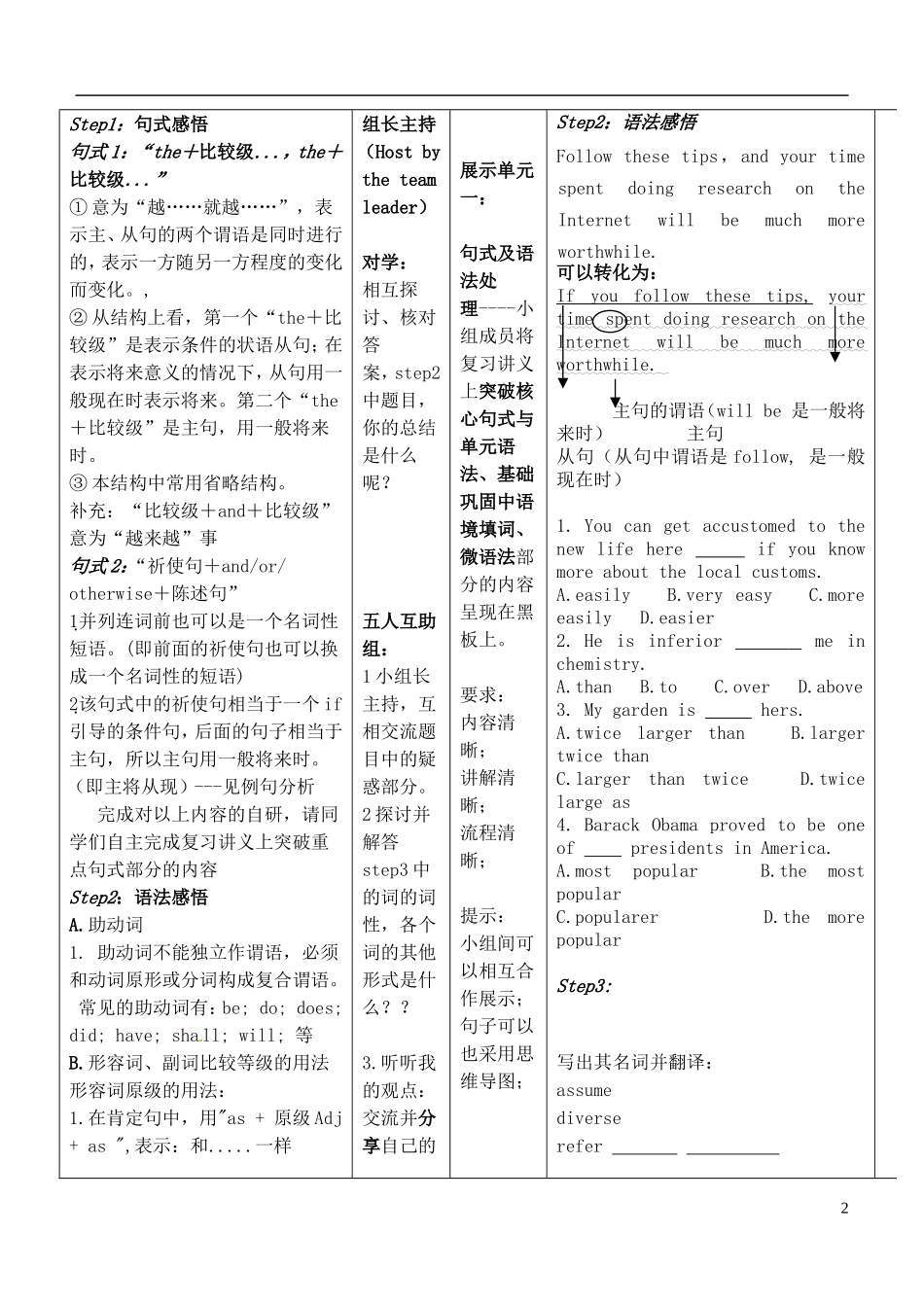 安徽省铜陵市铜都双语学校高考英语一轮复习学案80_第2页