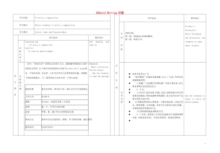 甘肃省金昌一中高三英语 Unit2 Writing学案