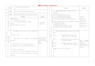 甘肃省金昌一中高三英语 Unit2Reading comprehension 1学案