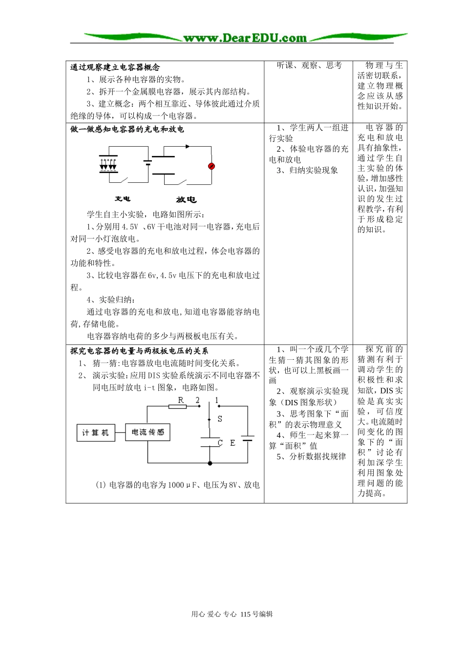 电容器与电容教学设计_第2页
