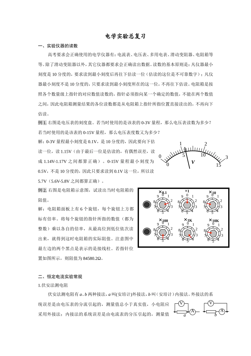 电学实验总复习_第1页