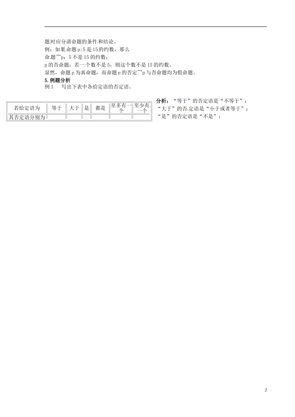 甘肃省金昌市第一中学2014年高中数学 1.3.3非教案 新人教A版选修1-1_第2页