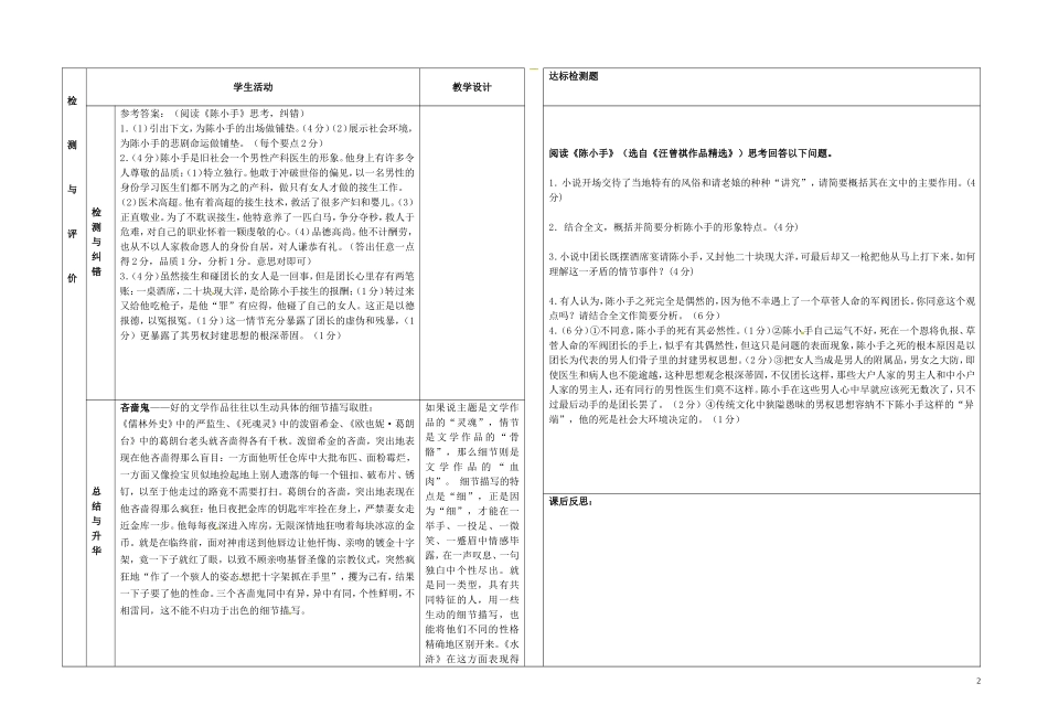甘肃省金昌市第一中学高中语文《林教头风雪山神庙》导学案3 新人教版必修5_第2页