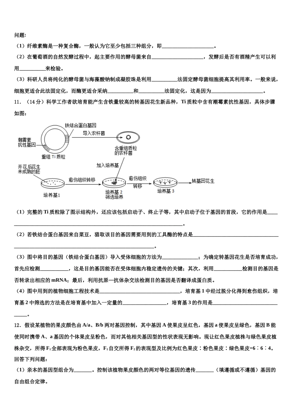 北京理工大学附属中学高考压轴卷生物试卷含解析_第3页