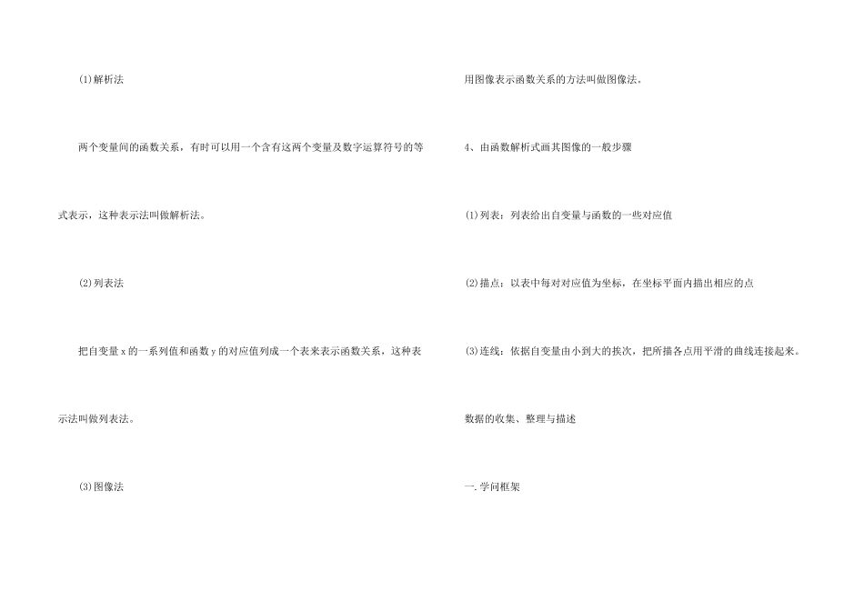 北师版八年级上册数学知识点_第2页