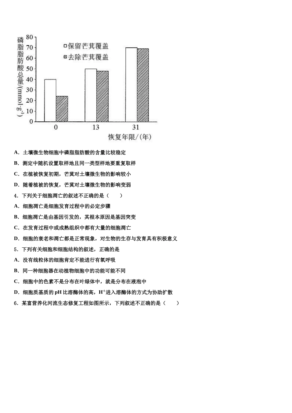 北海市重点中学高三下学期联合考试生物试题含解析_第2页