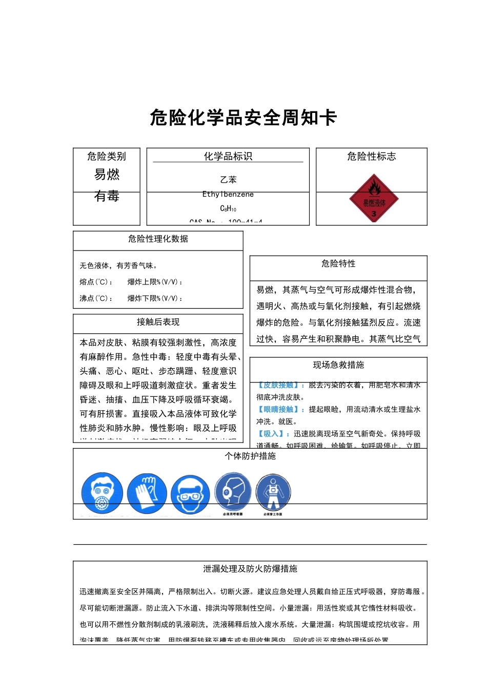 危险化学品安全告知卡1_第2页