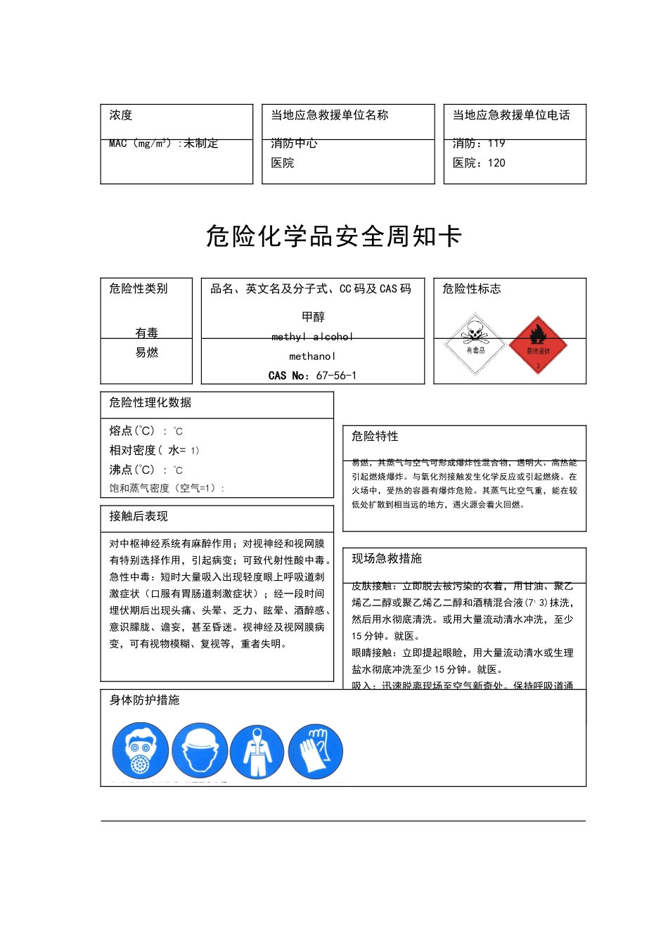 危险化学品安全周知卡--MSDS_第2页