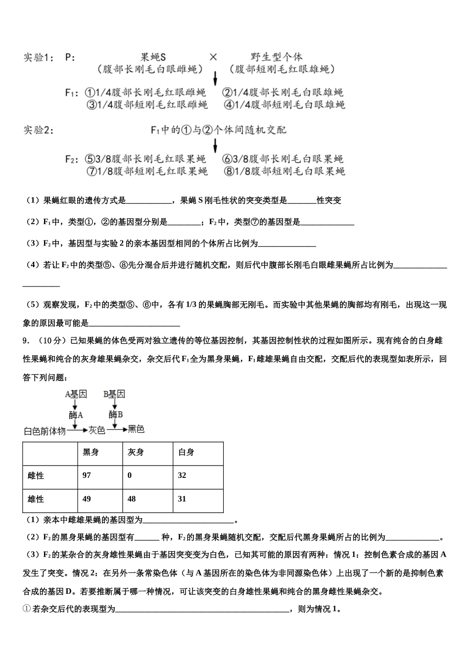 吉林市第一中学高考冲刺押题生物试卷含解析_第3页