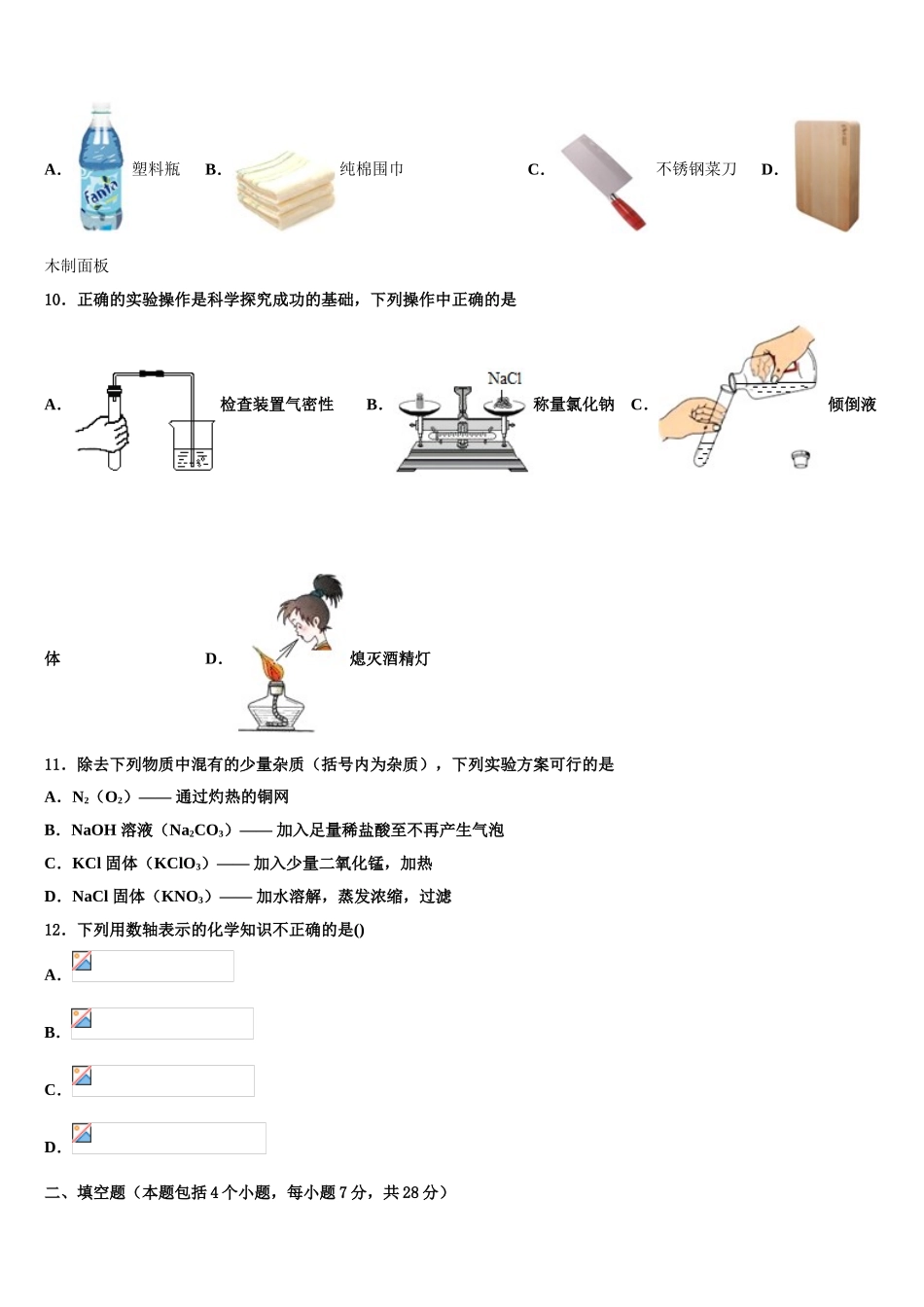 吉林省白城市名校中考试题猜想化学试卷含解析_第3页