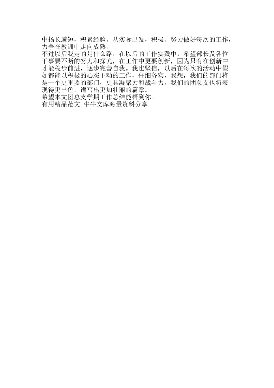 团总支学期工作总结-精品范文资料_第2页