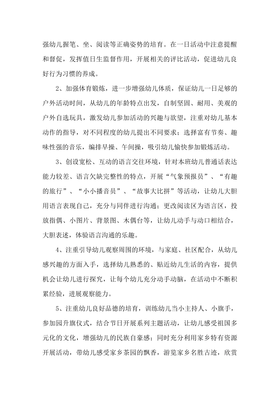 大班班级全年工作计划_第2页