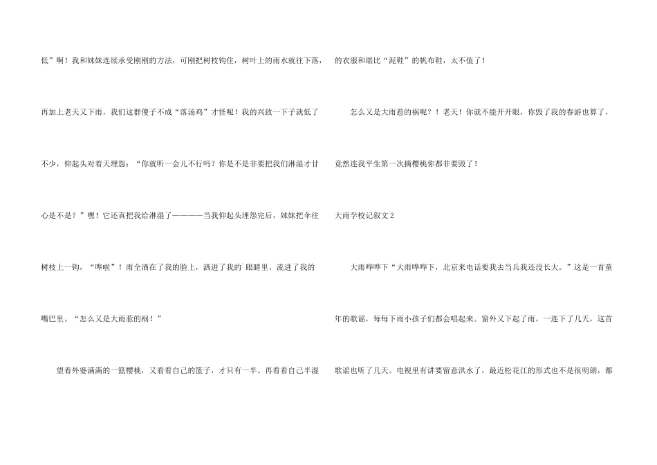 大雨初中记叙文_第3页