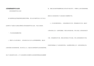 太阳高度地理知识点总结