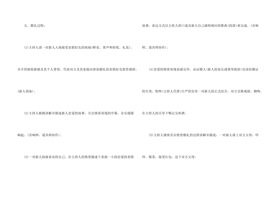 婚礼策划方案主题5篇_第3页