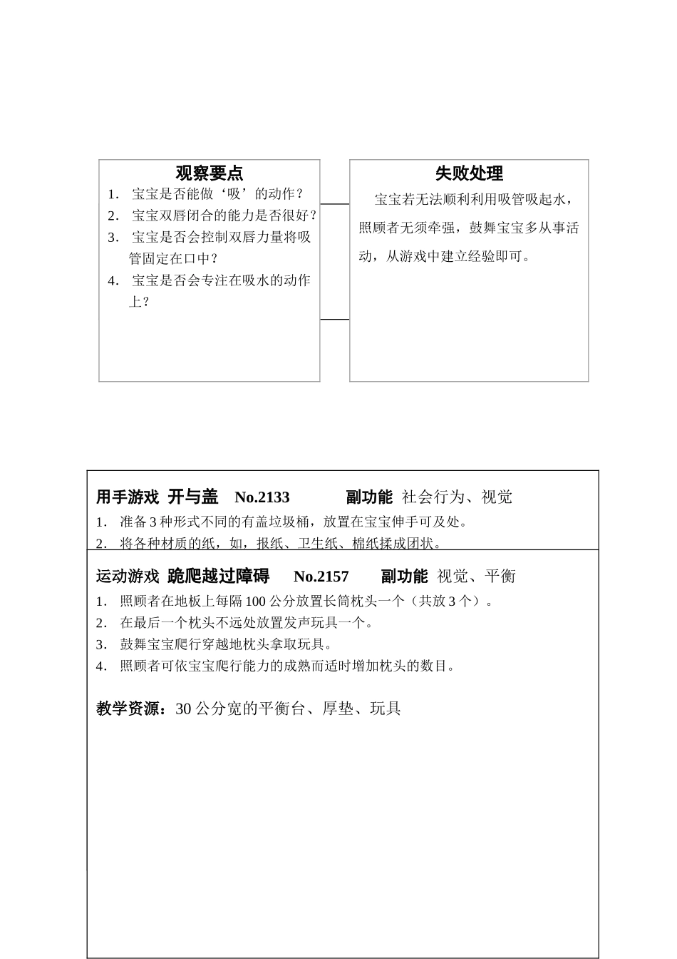 婴幼儿智能开发教案手册10-12_第3页