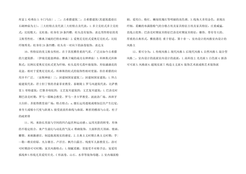 室内设计原理考试复习重点..-_第3页