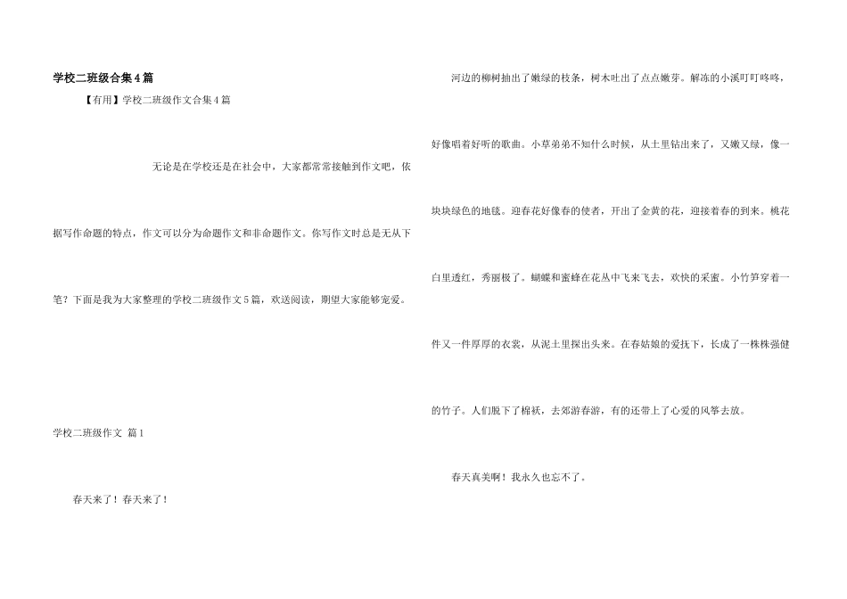 小学二年级合集4篇_第1页