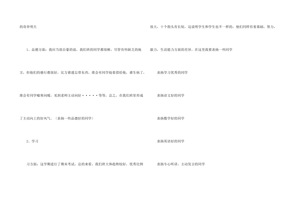 小学二年级期末家长会的发言稿_第2页