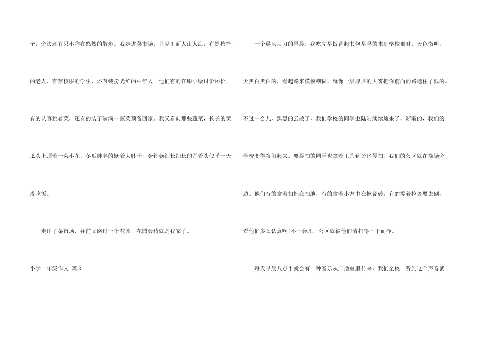 小学二年级汇总九篇_第3页