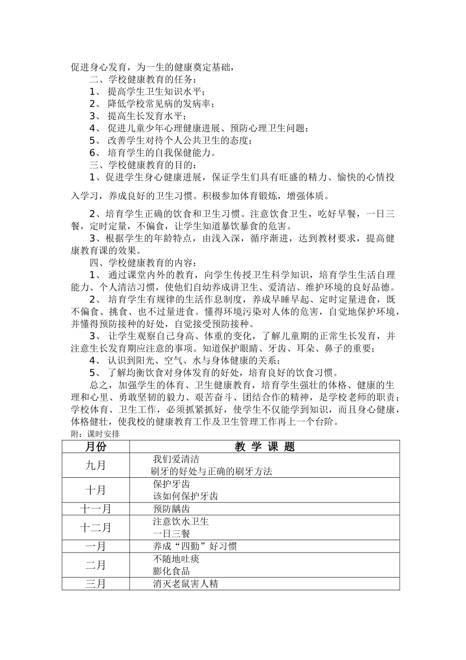 小学低年级健康教育教案_第2页