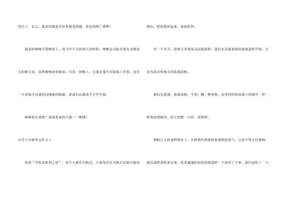 小学六年级单元_第3页