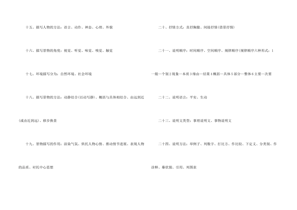 小学小升初语文重难点知识点_第3页