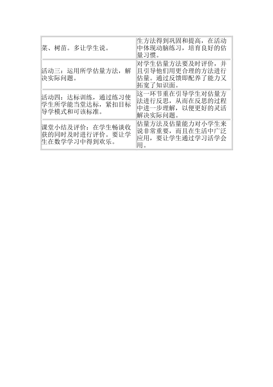 小学数学二年级下册《万以内数的估计》教学设计_第3页