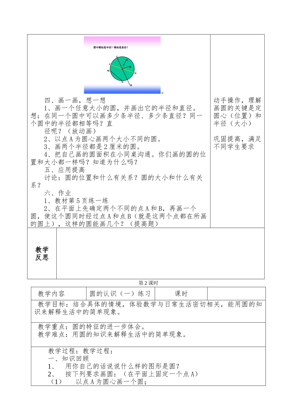 小学数学六年级上册教案全册_第2页