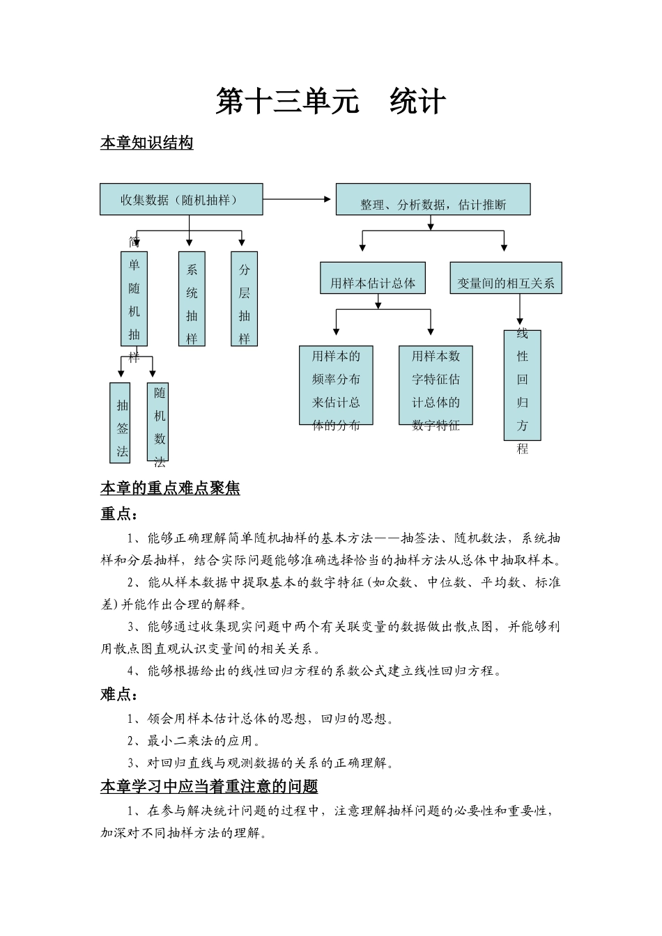 第13单元  统计（滨城一中  李群等）_第1页
