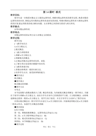 第14课时  根式