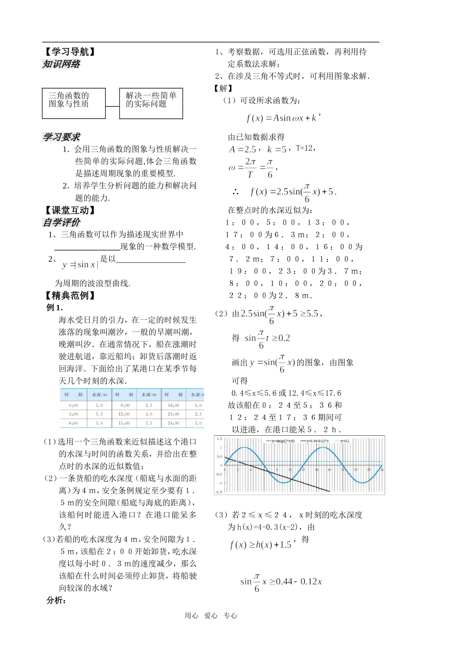 第18课时三角函数应用2教师版_第2页