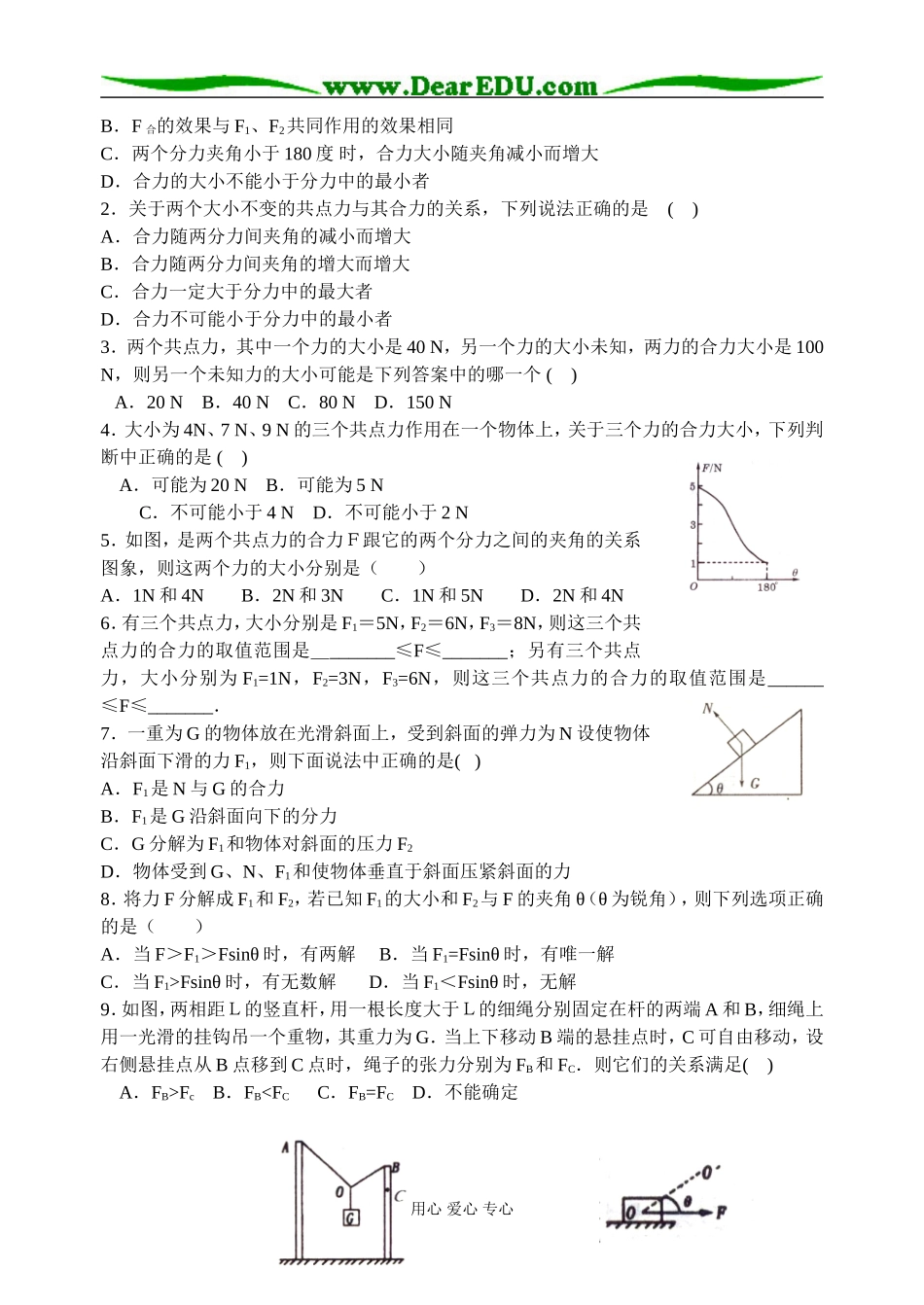 第7课时、力的合成与分解_第3页