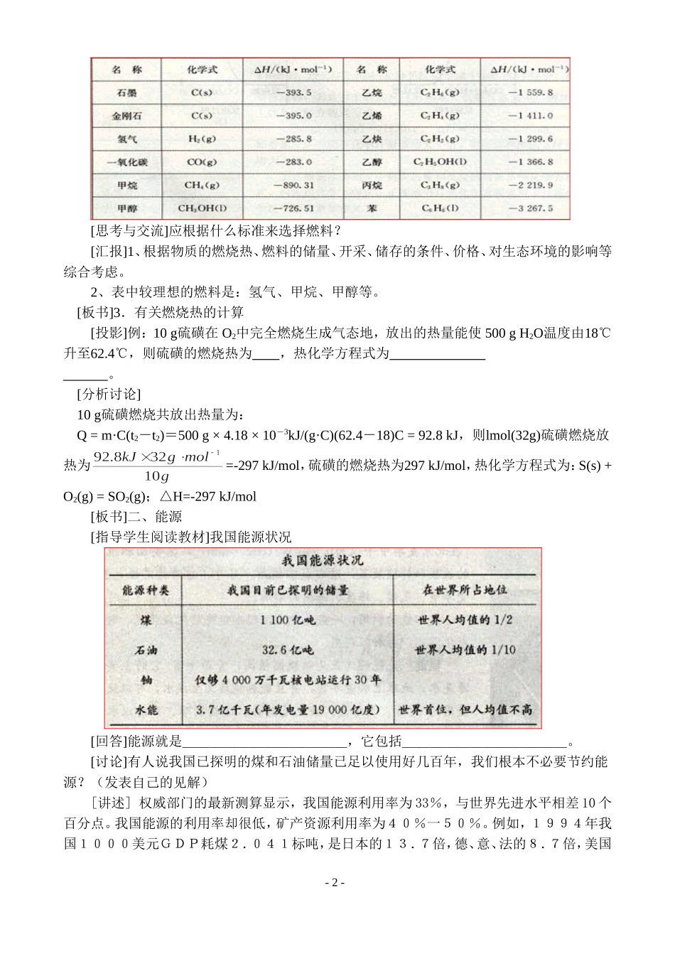 第二节 燃烧热 能源_第2页